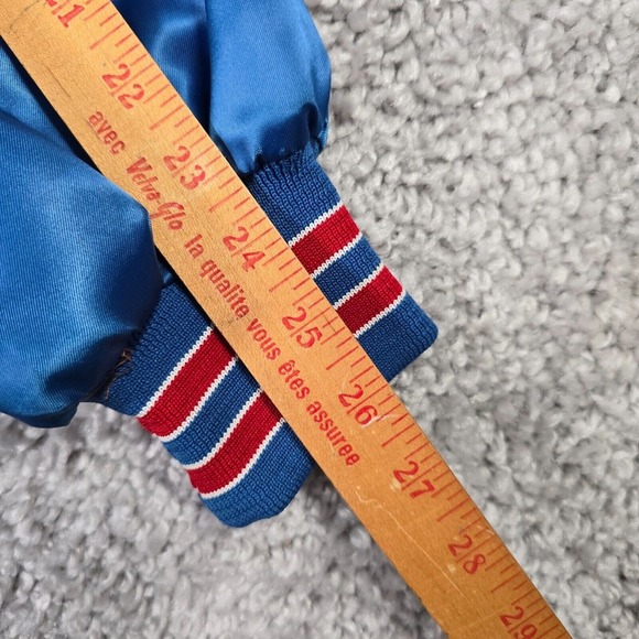 Vintage Locker Line New England Patriots Jacket Mens XL NFL Satin Snap Front - Picture 14 of 15